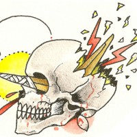 ブーメラン効果のタトゥーのデザイン、イラスト