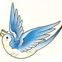 ツバメのタトゥーのデザイン、イラスト